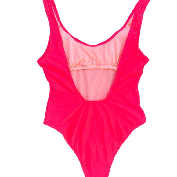 NWT: Xhilaration FIRECRACKER Neon One-Piece Swimsuit, Size M - Picture 4 of 7